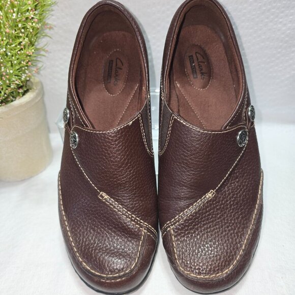 CLARKS COLLECTION SPECIAL EDITION SLIP ON ASHLAND LANE WOMENS SIZE 9 EUC - Picture 7 of 8